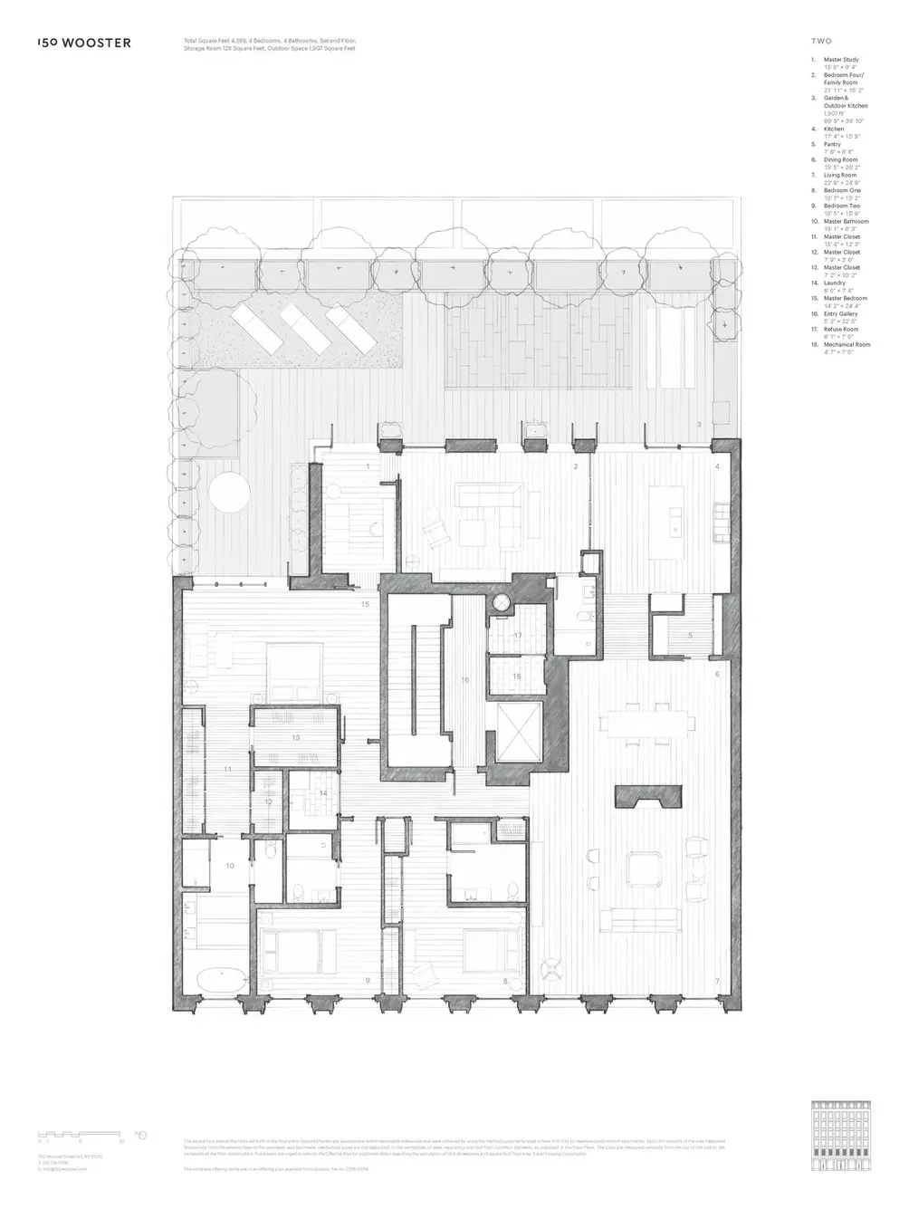 150 Wooster Street floor plan