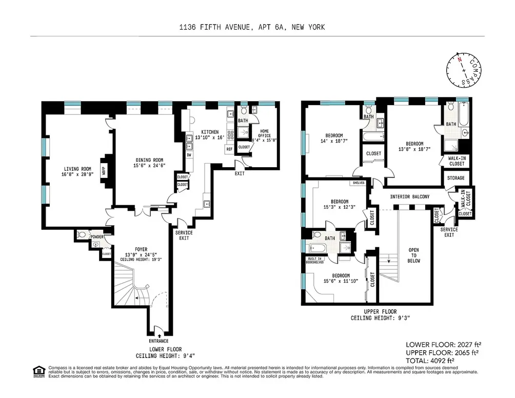 Duplex floor plan