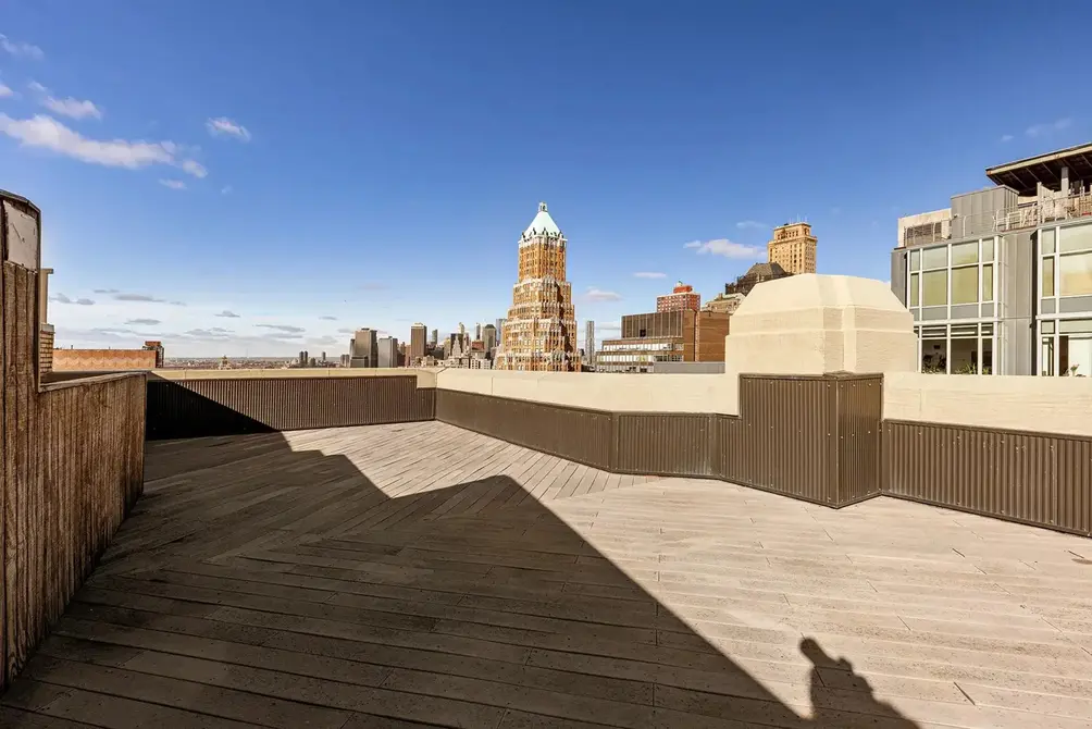 Roof deck with Brooklyn views