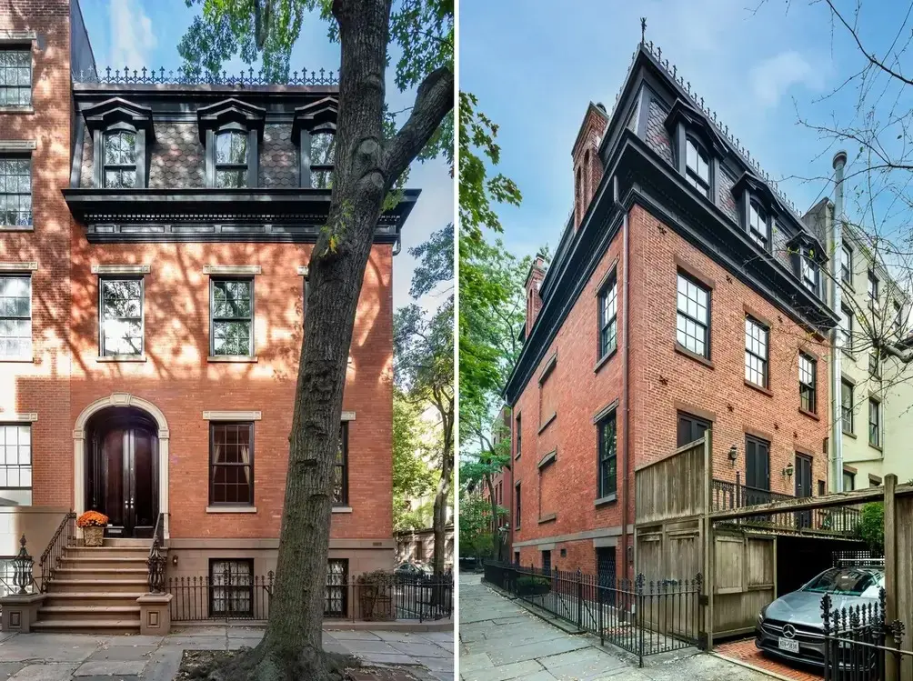 Amy Schumer owns this landmarked Federal-style townhouse in Brooklyn Heights