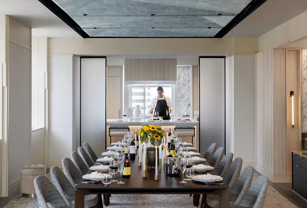 Private dining room and catering kitchen