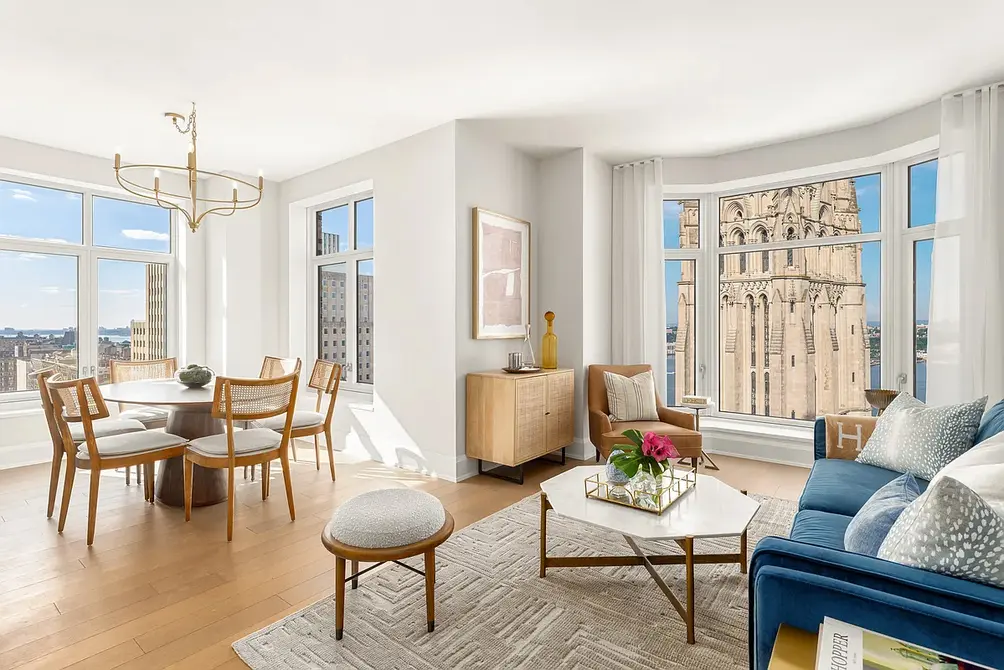 Dining area, NYC condos, Morningside Heights