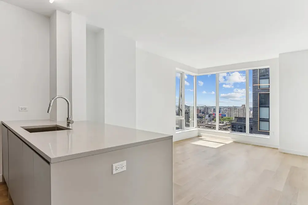 Interiors with open kitchen