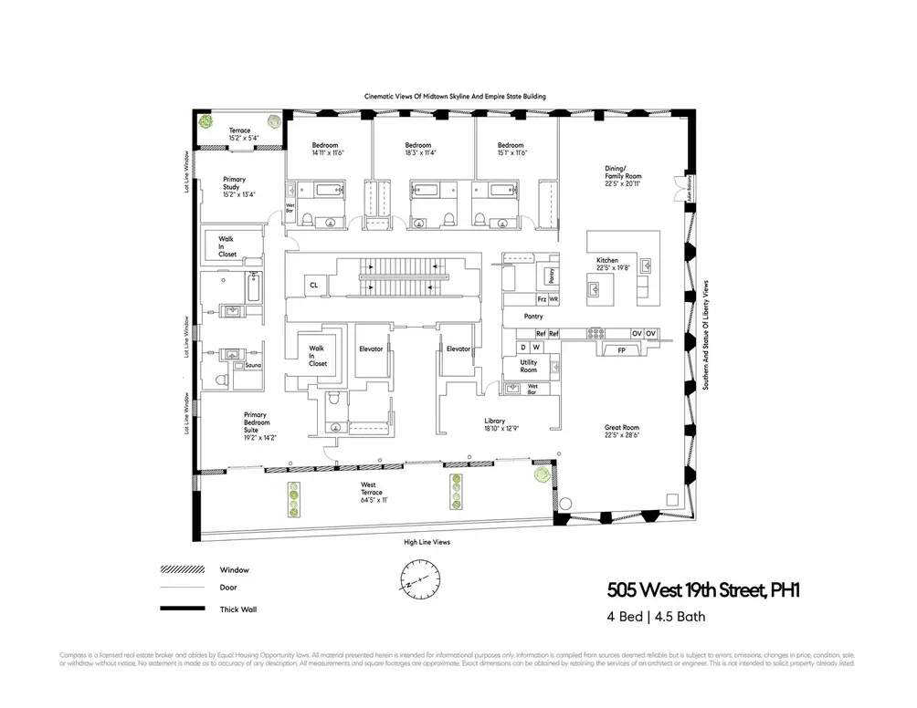 Penthouse floor plan