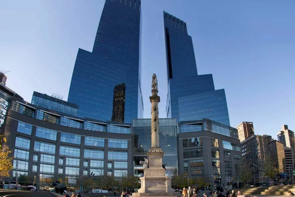 Deutsche Bank Center, two-towered building that houses One Central Park condos