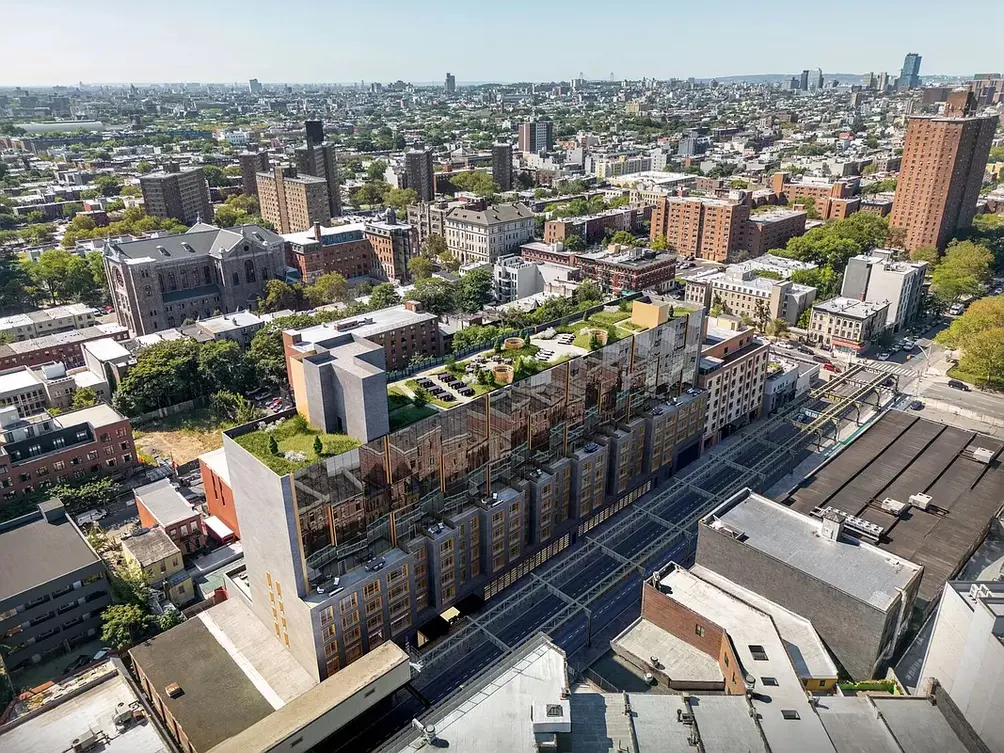 Aerial view of 1100 Myrtle Avenue