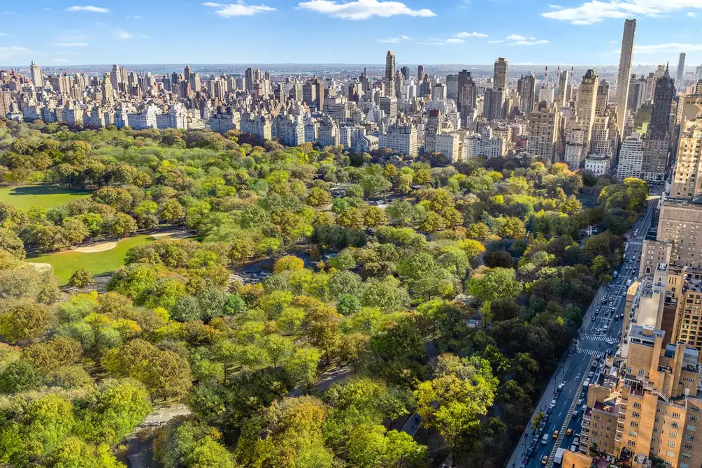 Central Park and Upper East Side skyline