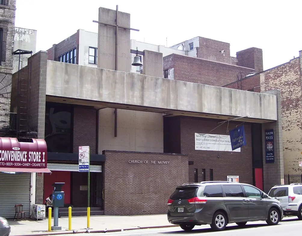48 Second Avenue, Genovese and Maddalene, Church of the Nativity, Brutalism, East Village