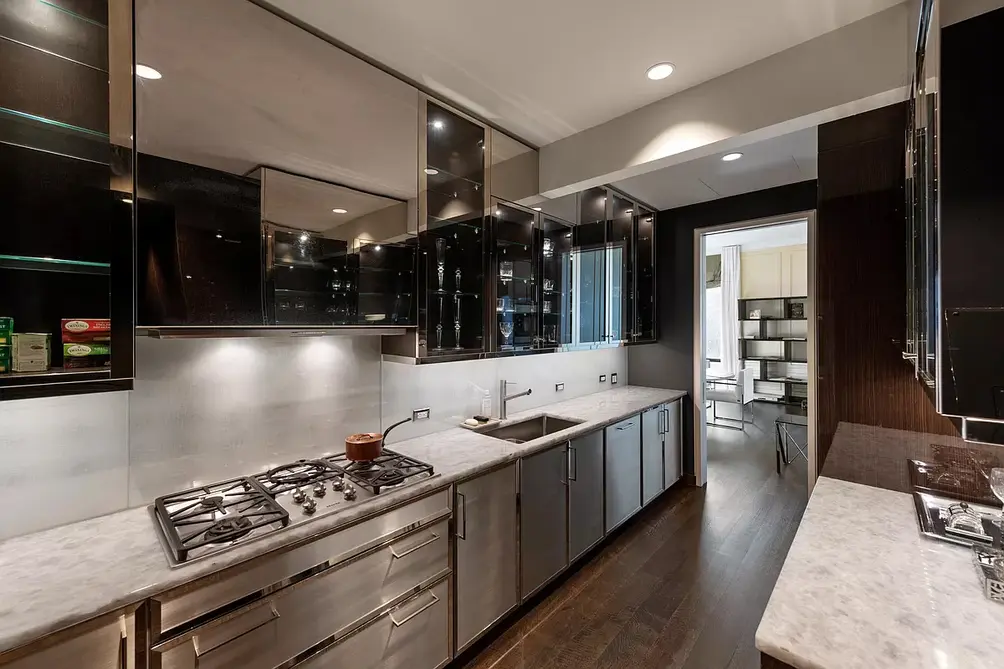 Kitchen off dining area