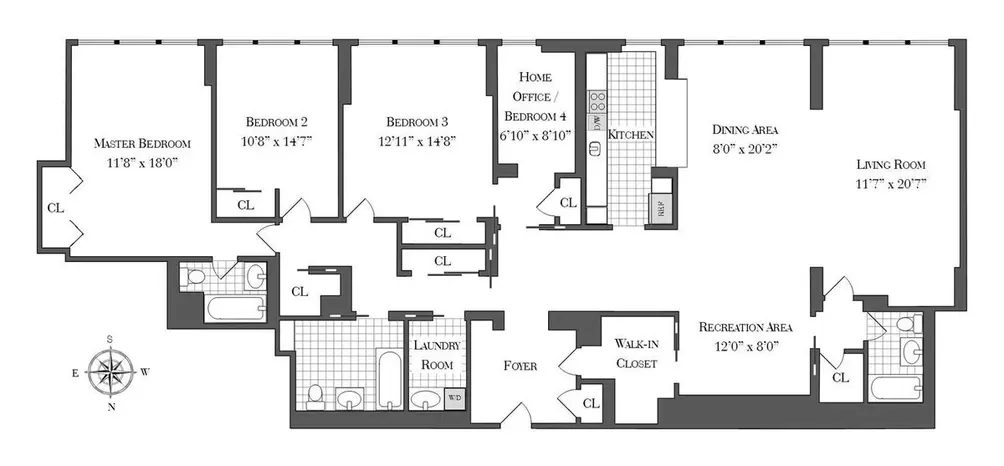 420 East 51st Street #8DE floor plan