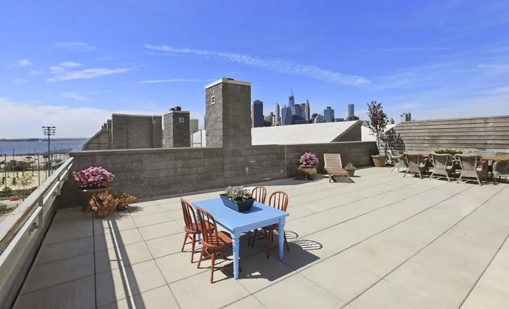Private terrace with Brooklyn Bridge Park views