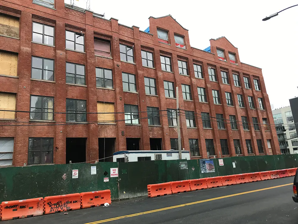 28 Roebling Street in Williamsburg, Brooklyn under construction 