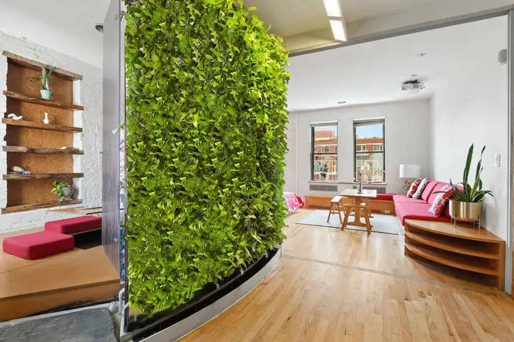 Entrance foyer with living green wall