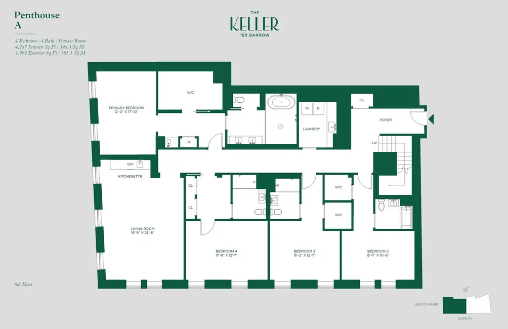 Living space floor plan