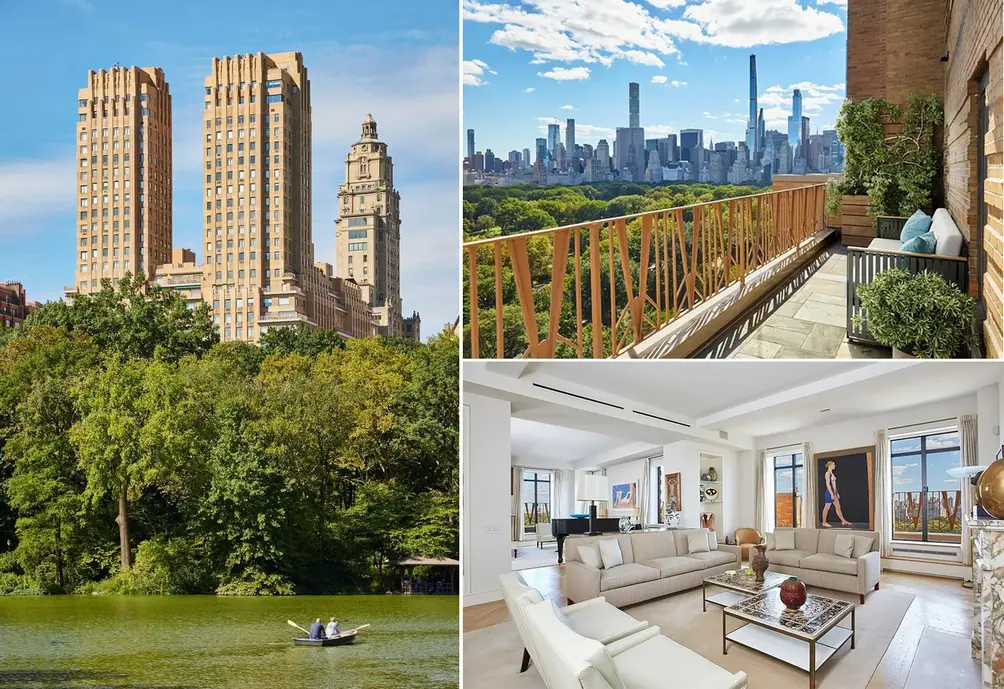 Private terrace overlooking Central Park and Billionaires' Row