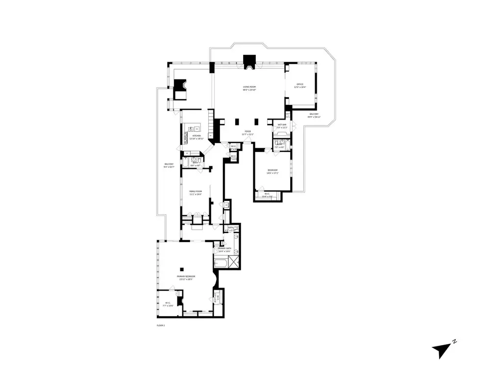 Penthouse floor plan