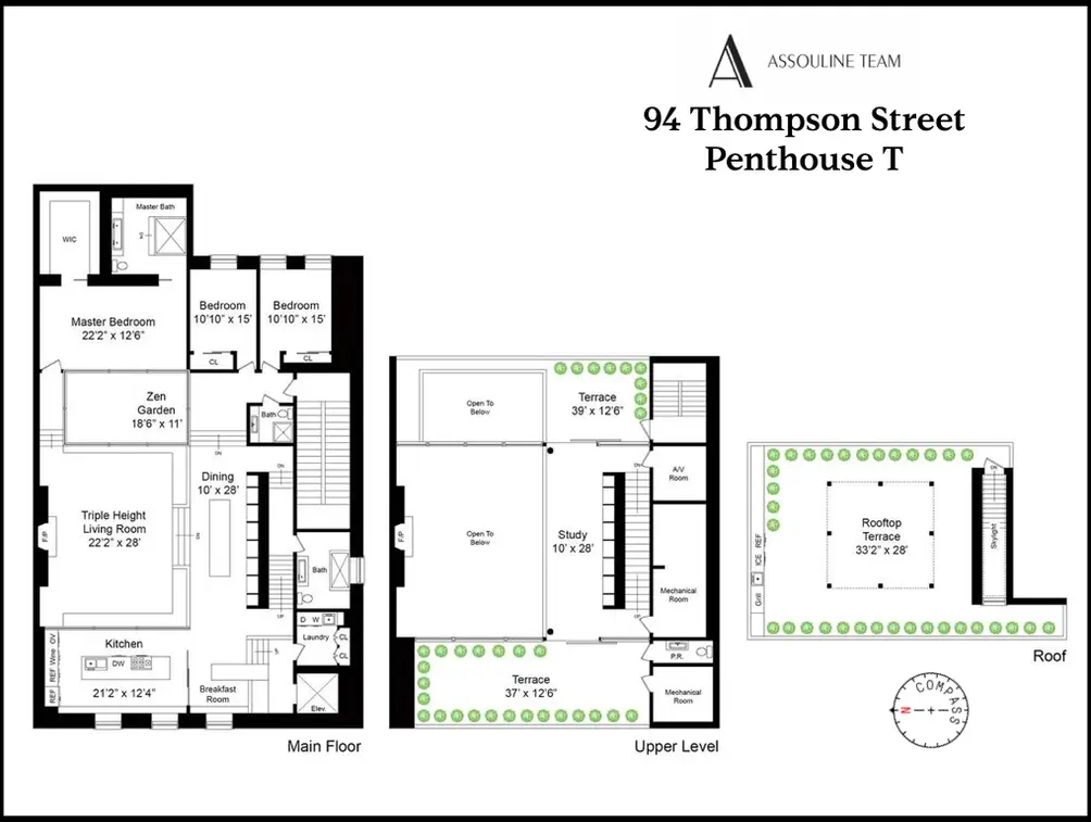 94 Thompson Street #PHT floor plan