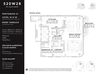 520 West 28th Street #PH37 floor plan