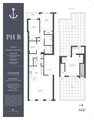 161 Columbia Street #PHB floor plan