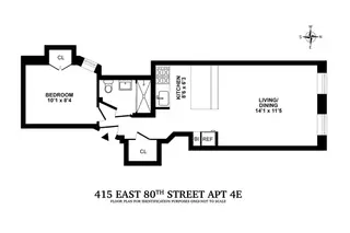 415 East 80th Street #4E floor plan