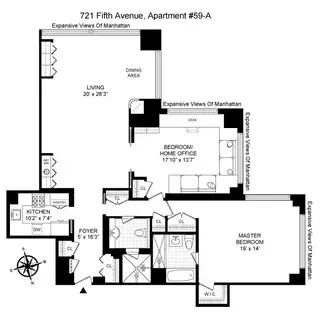 721 Fifth Avenue #59A floor plan