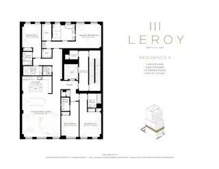 111 Leroy Street #4 floor plan 