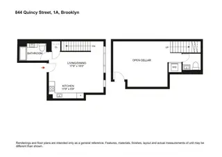 844 Quincy Street #1A floor plan
