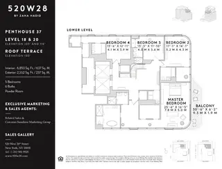 520 West 28th Street #PH37 floor plan