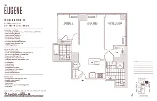 435 West 31st Street two-bedroom floor plan