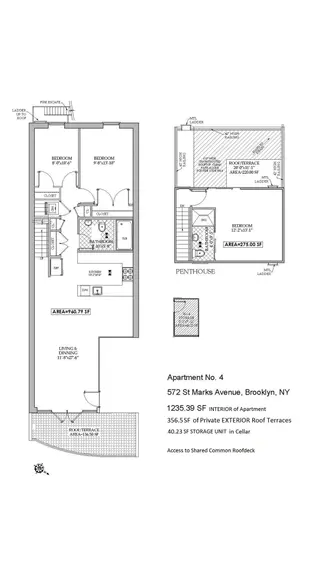 572 Saint Mark's Avenue #4 floor plan