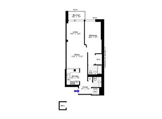 183 East Broadway #2C floor plan