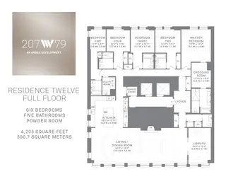 207 West 79th Street floor plan