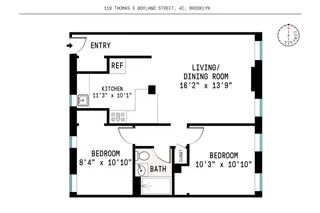 117 Thomas S. Boyland Street #4C floor plan