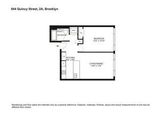 844 Quincy Street #2A floor plan