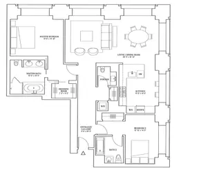 432 Park Avenue penthouse floor plan