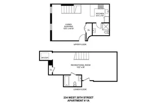 234 West 20th Street #1A floor plan