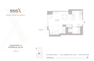 555 Tenth Avenue floor plan