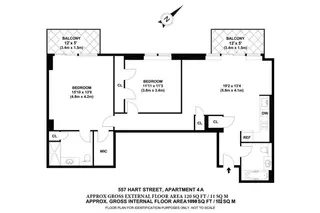 557 Hart Street #4A floor plan