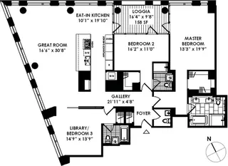 101 Warren Street floor plan