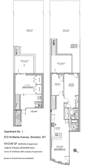 572 Saint Mark's Avenue #1 floor plan