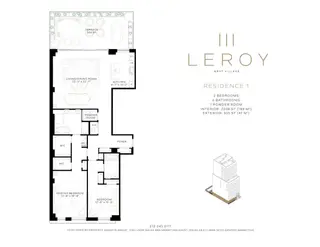 111 Leroy Street #1 floor plan