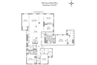 333 Central Park West #PH21-22 floor plan