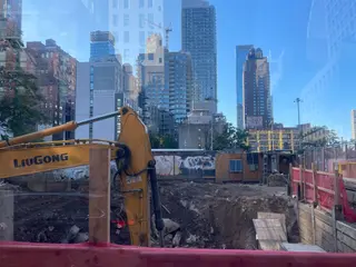 501 Ninth Avenue excavation as of early September 2023