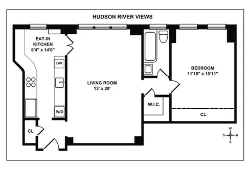 33 Riverside Drive #10B floor plan