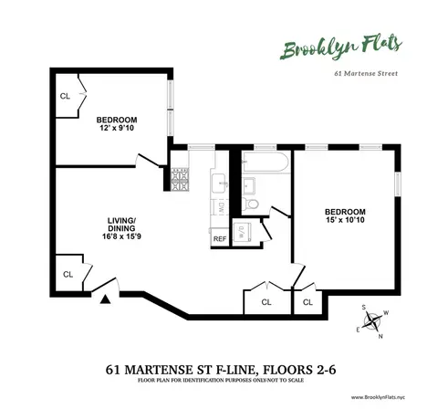 61 Martense Street #3F floor plan