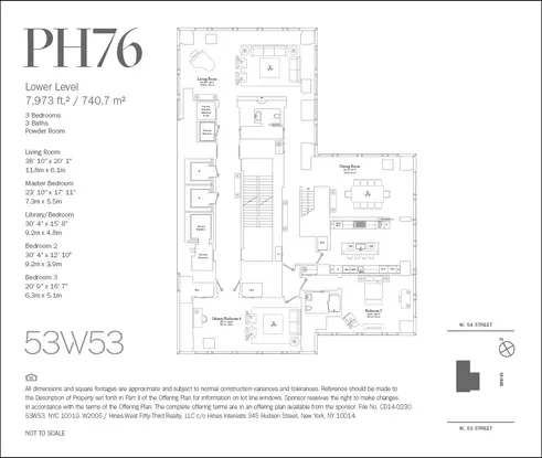 53 West 53rd Street #PH76 floor plan