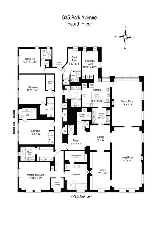  635 Park Avenue #4THFLOOR floor plan