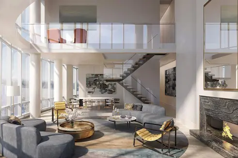 Fifteen Hudson Yards penthouse interiors