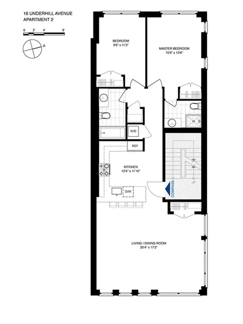 16 Underhill Avenue #2 floor plan