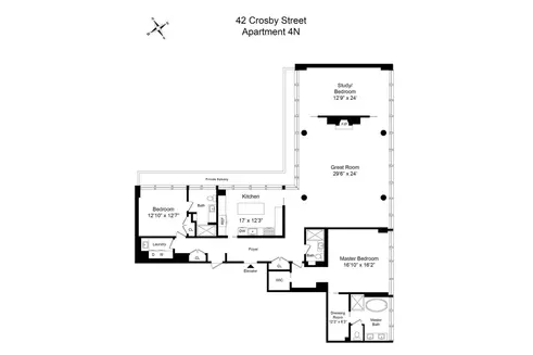 42 crosby street floor plan
